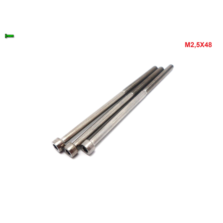 M2,5x48 tytanowa śruba imbusowa din 912 iso 4762 śruby tytanowe grade 5